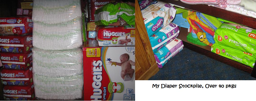 diaper stockpile