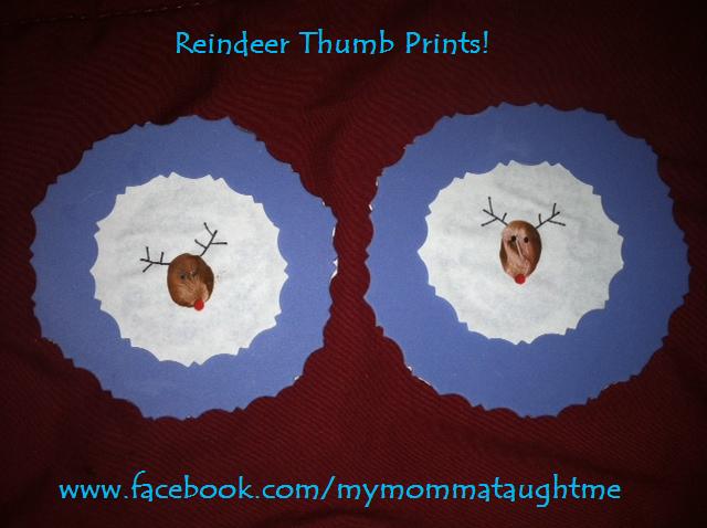 reindeer thumb prints