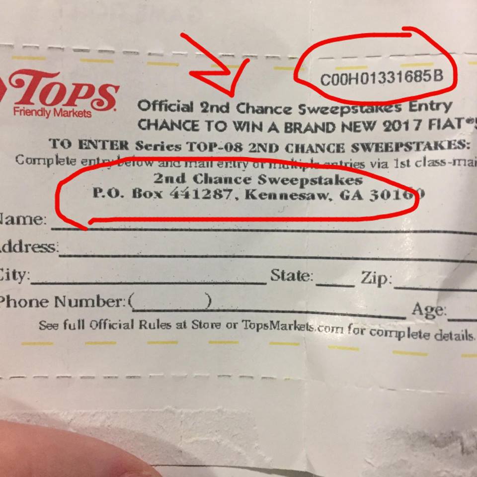 Enter Monopoly Game Codes for Tops Markets