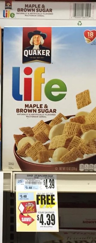 Quaker Life Cereal Tops Markets