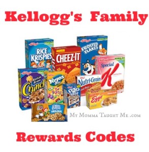 Kelloggs Family Rewards Codes
