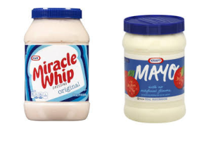 Kraft Mayo and Miracle Whip