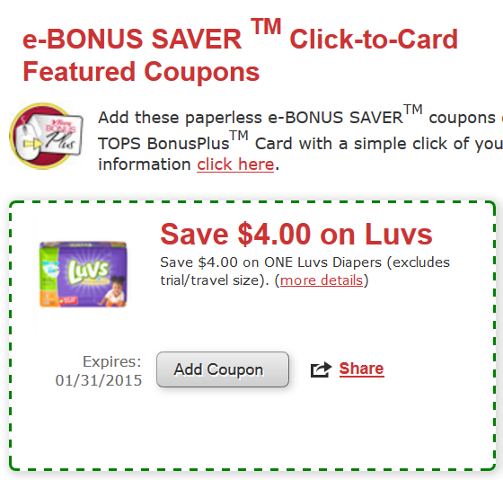  4 00 Off ONE Luvs Diapers Tops Coupon My Momma Taught Me