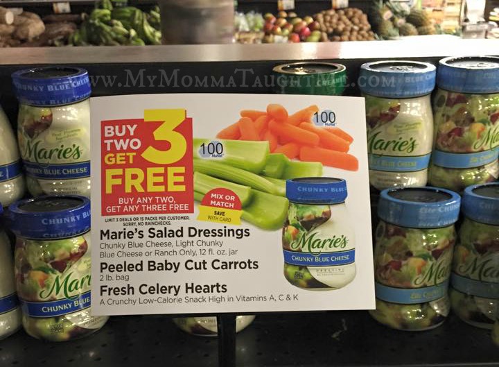 Celery, Baby Carrots, Marie's Salad Dressings - Buy 2 Get 3 FREE $3.99 at Tops Markets 