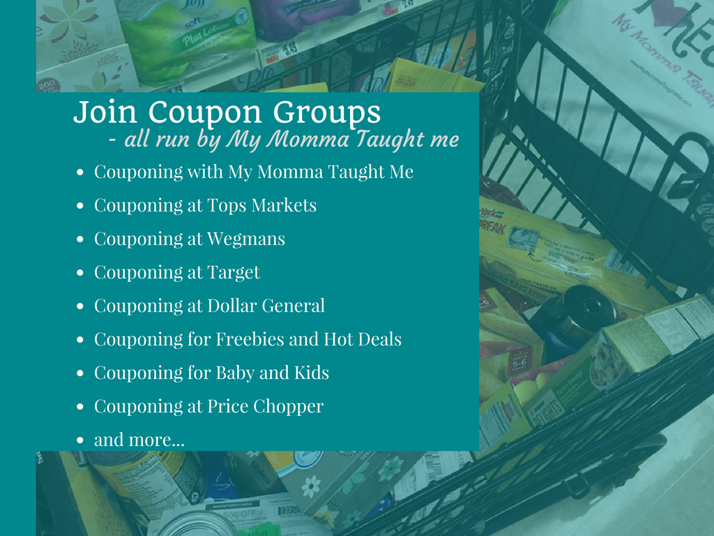 Join Facebook Coupon Groups! 
