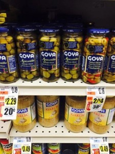 goya green olives