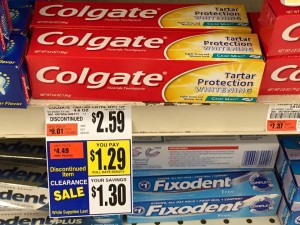 colgate toothpaste clearanced