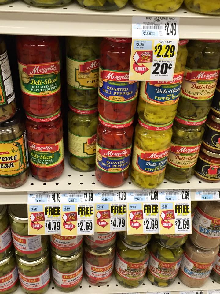 Mezzetta Peppers - BOGO as low as $2.69 at Tops Markets 