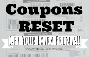 Coupons Reset