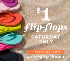 Old Navy $1 Flip Flop Sale