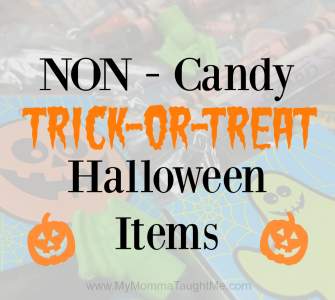 Non-Candy Trick-or-Treat Halloween Items