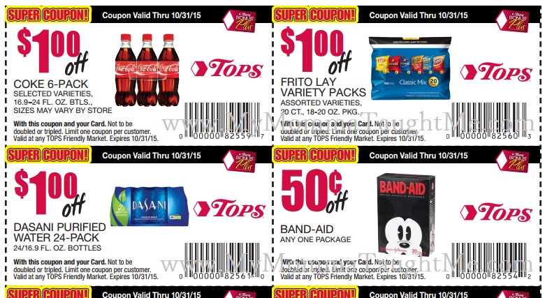 Tops Products Printable Coupons
