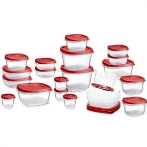 Rubbermaid Easy Find Lid Food Storage Set, Plastic, 42-Piece