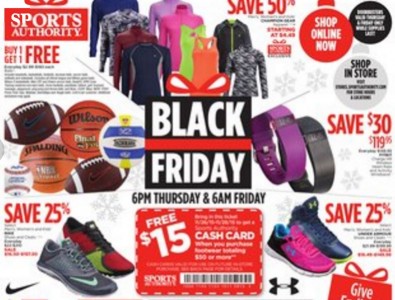 Sports Authority Black Friday Ad Preview 2015