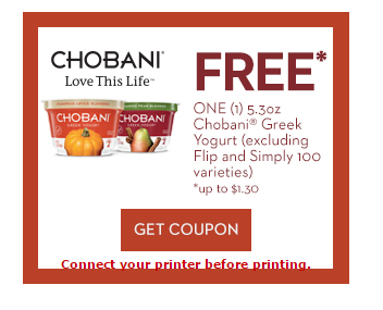 Free Chobani Greek Yogurt Printable Coupon My Momma Taught Me
