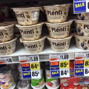 clearanced plenti yogurt