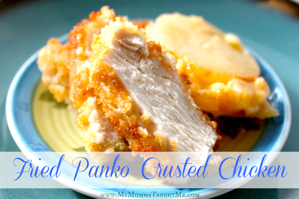 fried panko crusted chicken