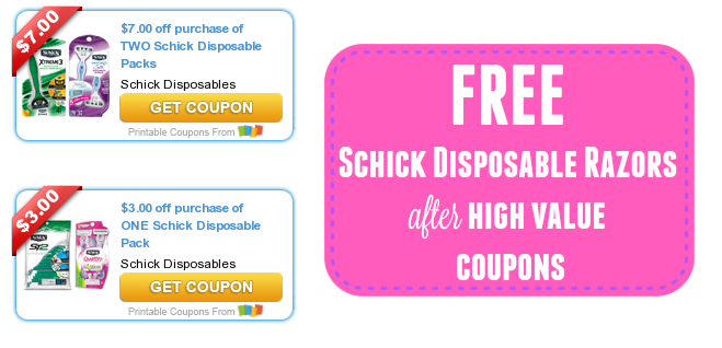 schick razors for women coupons