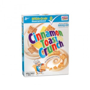 $0.54 Cinnamon Toast Crunch, Cheerios, Reeses Puff, or Chex Cereal@ Price Chopper