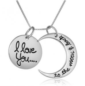 I Love You to The Moon Necklace