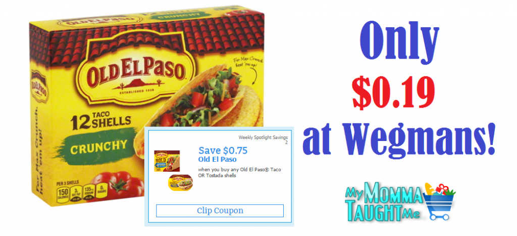 Old-El-Paso-Tacos-$0.19-Wegmans