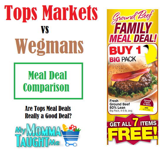 Tops Markets vs Wegmans: Beef Meal Deal Comparison