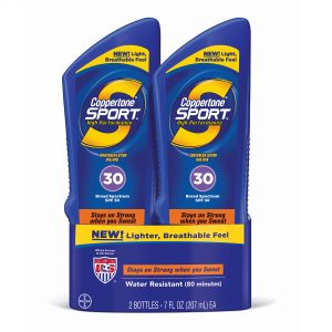 Coppertone Sport Sunscreen SPF 30 Lotion, 2 pk