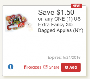 Save $1.50 off Apples at Tops Markets