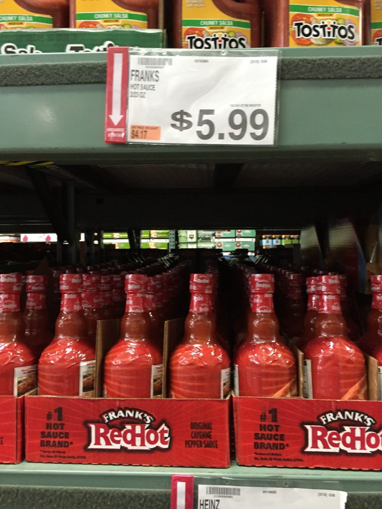 Frank's RedHot Sauce 23 oz Only $1.87 at BJ's