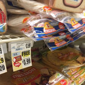 Mission Tortillas BOGO at Tops = $1.45 each after Coupon!  