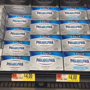 philadelphia cream cheese walmart