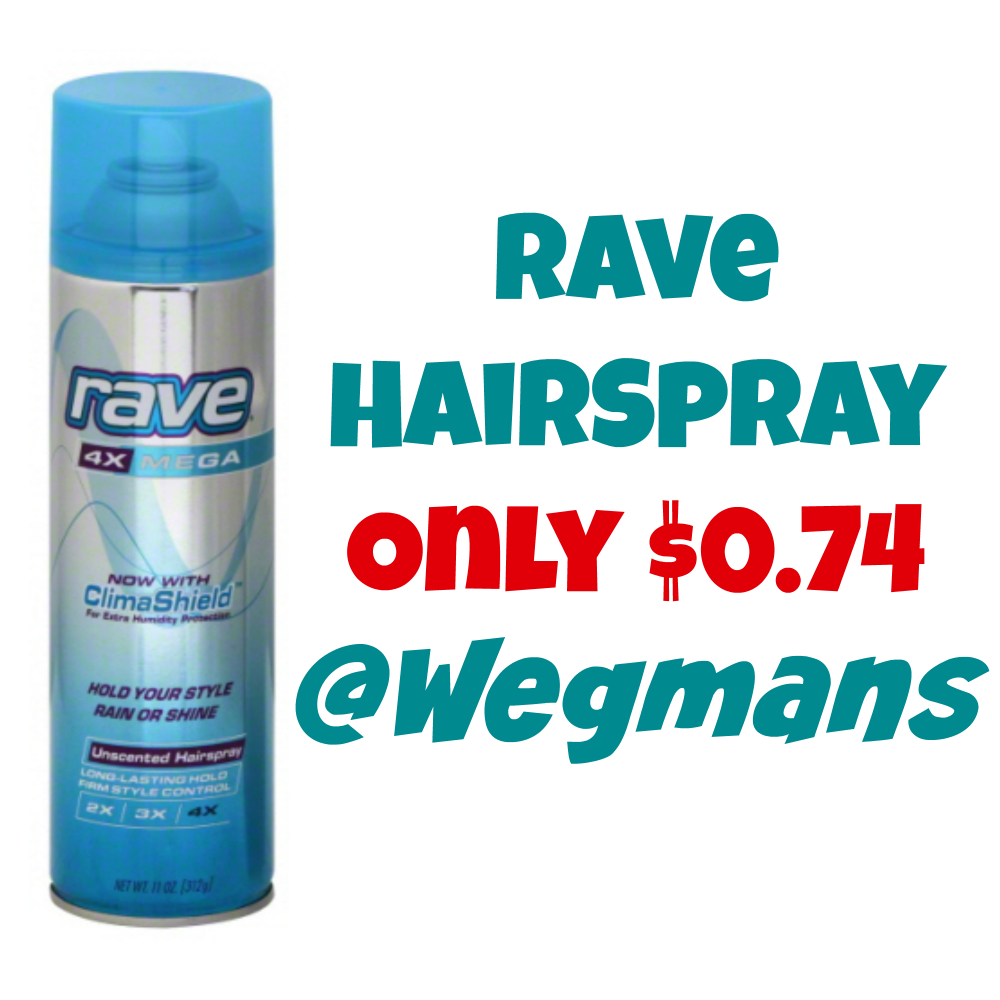 Rave Hairspray Only $0.74 at Wegmans