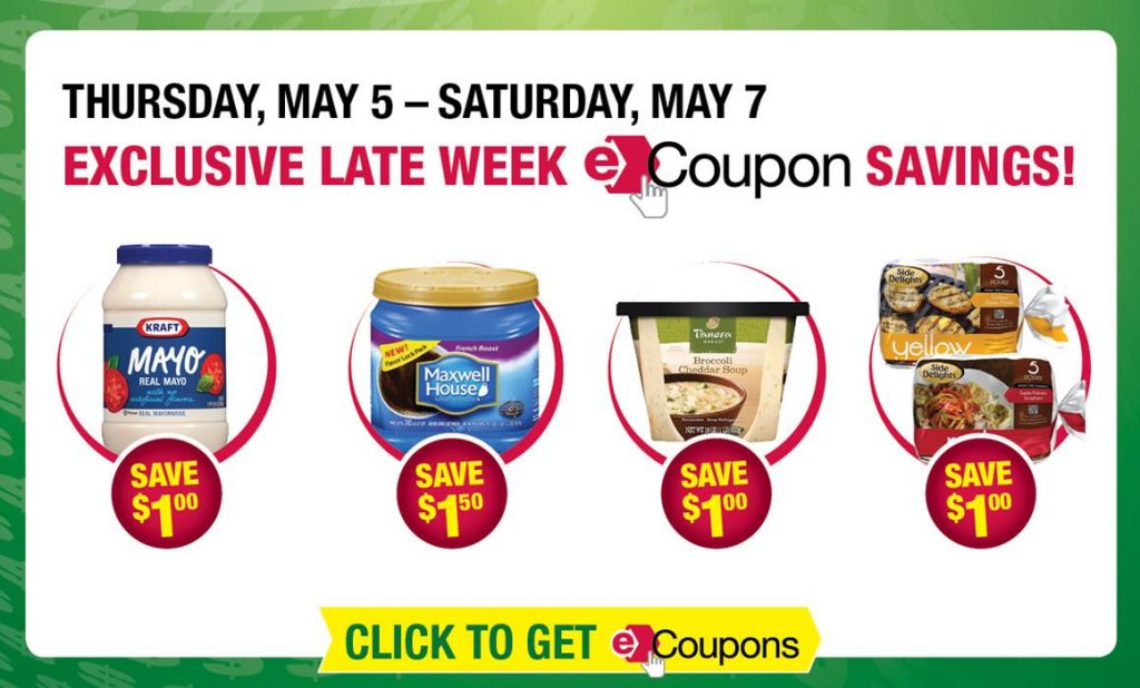 Tops Click to Card Late Week Coupons 5/5 – 5/7