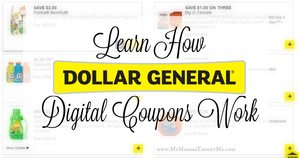 Learn How Dollar General Digital Coupons Work