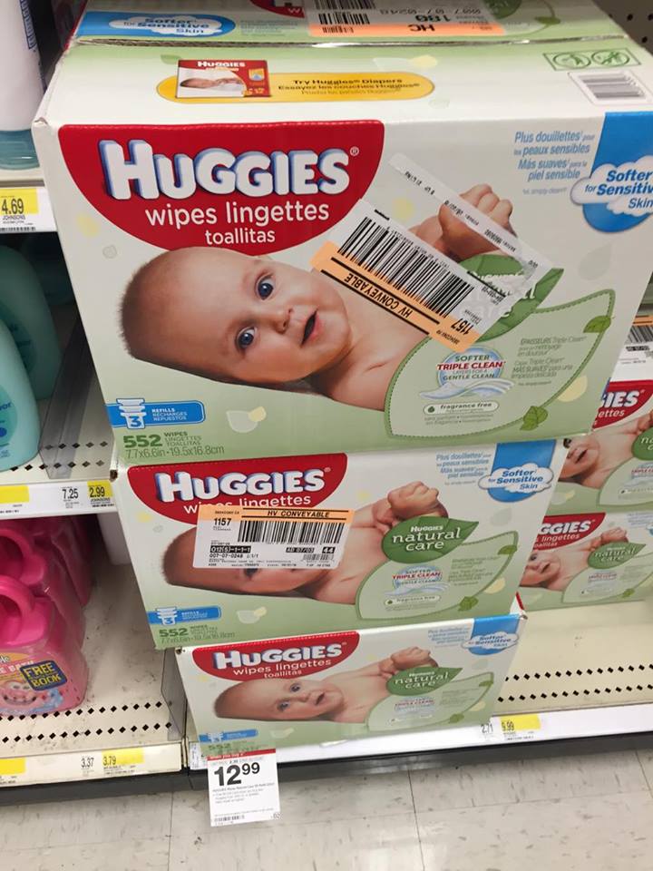 552ct Box of Huggies Wipes only 8.48 each at Target