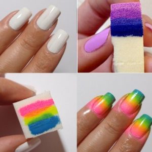 12pcs Gradient Nails Soft Sponges for Color Fade Manicure