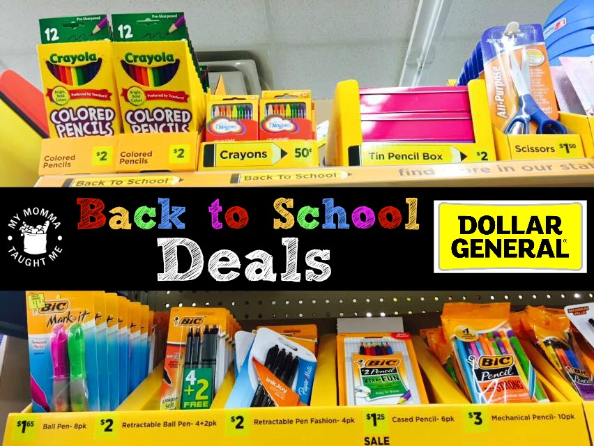 DG Back to School Deals