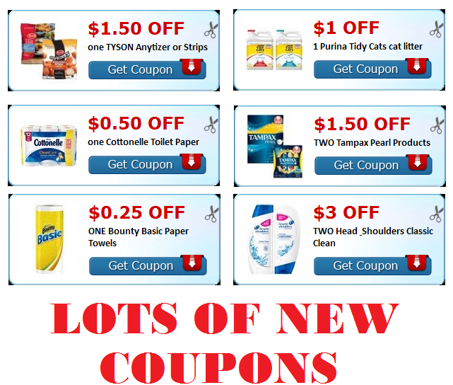 new coupons