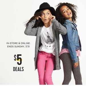Old Navy: Tons of Kids Clothes $5.00 or Less!!