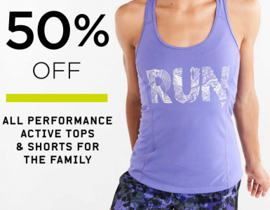 Old Navy: Save 50% off All Performance Activewear In Stores or 40% Online!