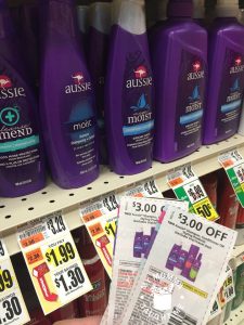 aussie shampoo $0.49 tops