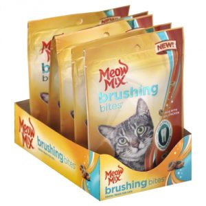 moew mix brushing cat treats