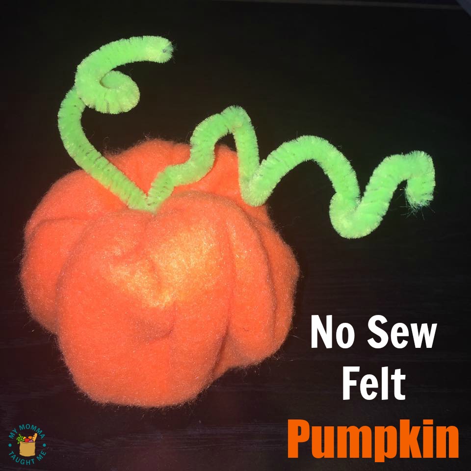 no-sew-felt-pumpkin