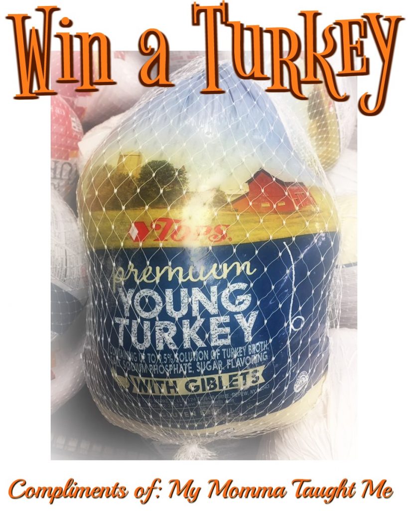 Win a Tops Turkey from My Momma Taught Me (8 Winners)