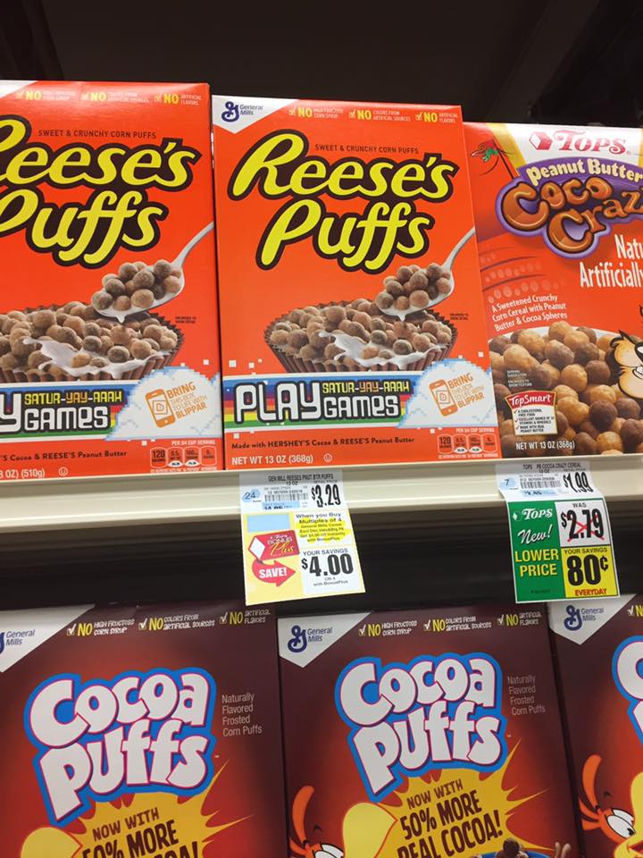 general mills reeses puffs cereal price for tops instant savings offer