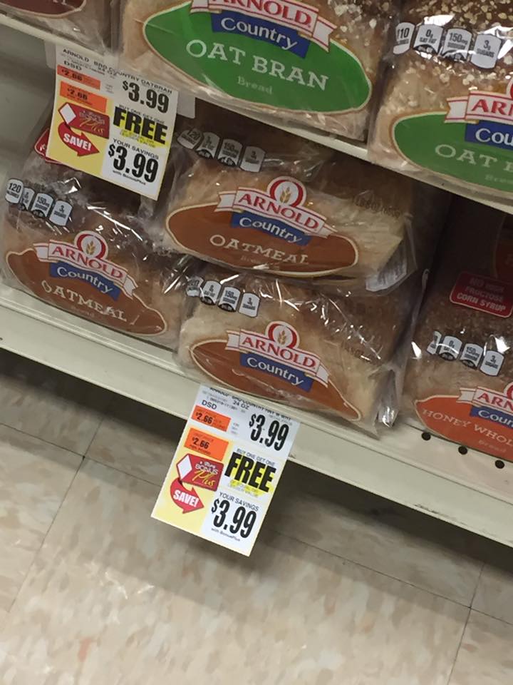 Arnold Country Bread - BOGO $3.99 at Tops Markets 