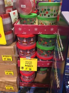 Christmas Containers $1 Clearanced At Wegmans