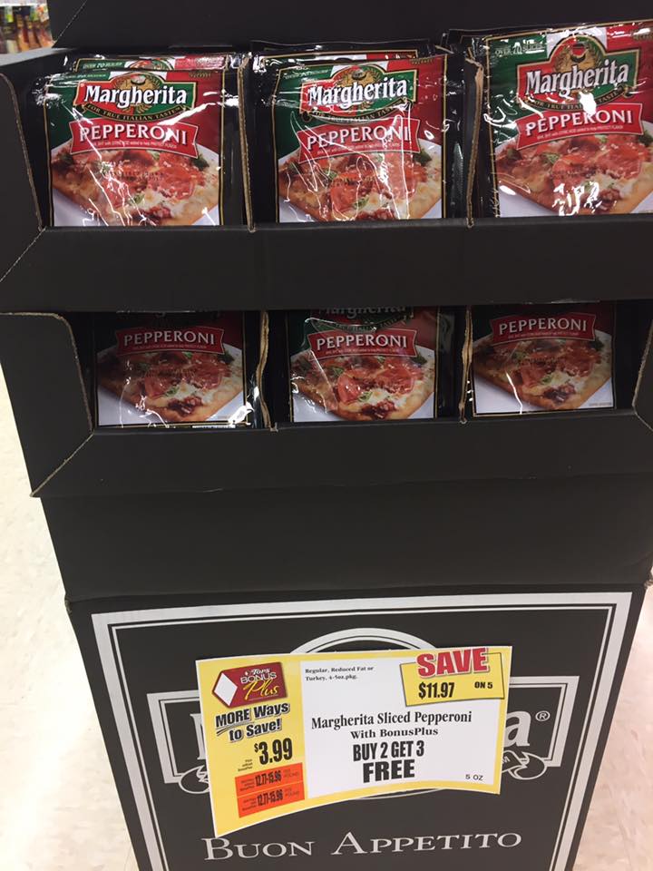 Margherita Pepperoni - Buy 2 Get 3 FREE $3.99 at Tops Markets 