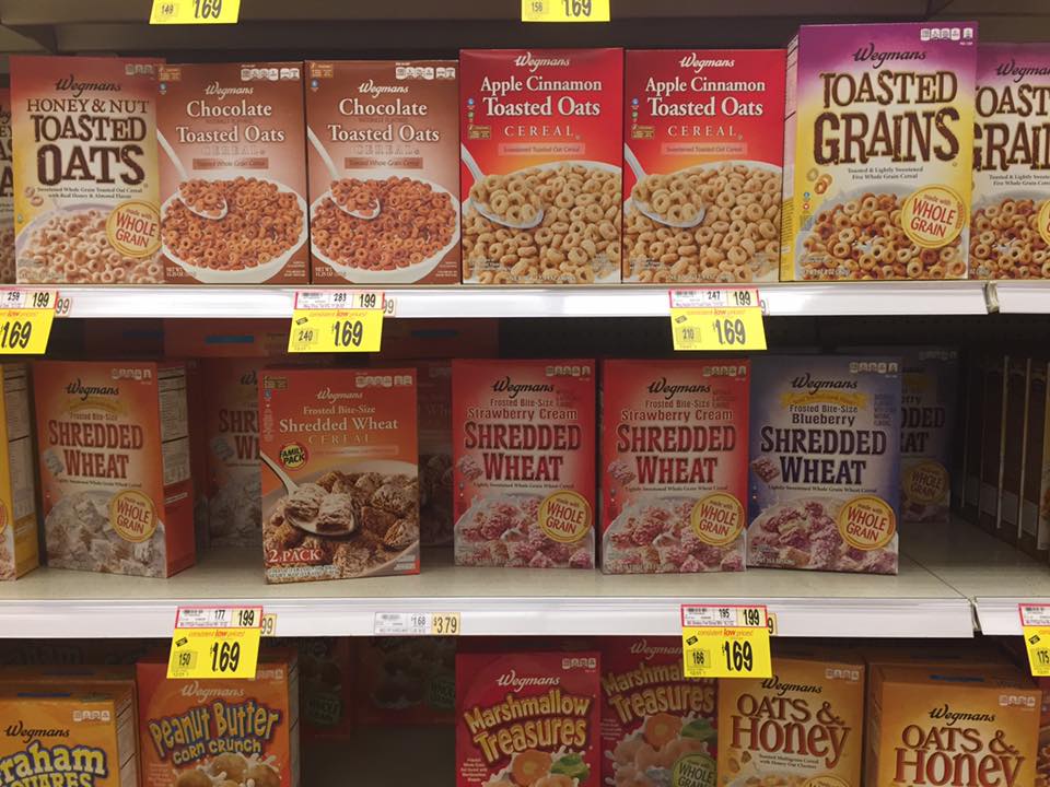 wegmansbrandcerealsale My Momma Taught Me