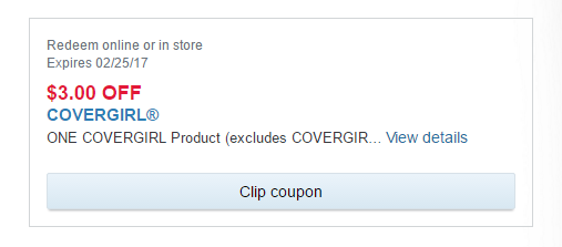 $3 00 Off Covergirl Walgreens Coupon